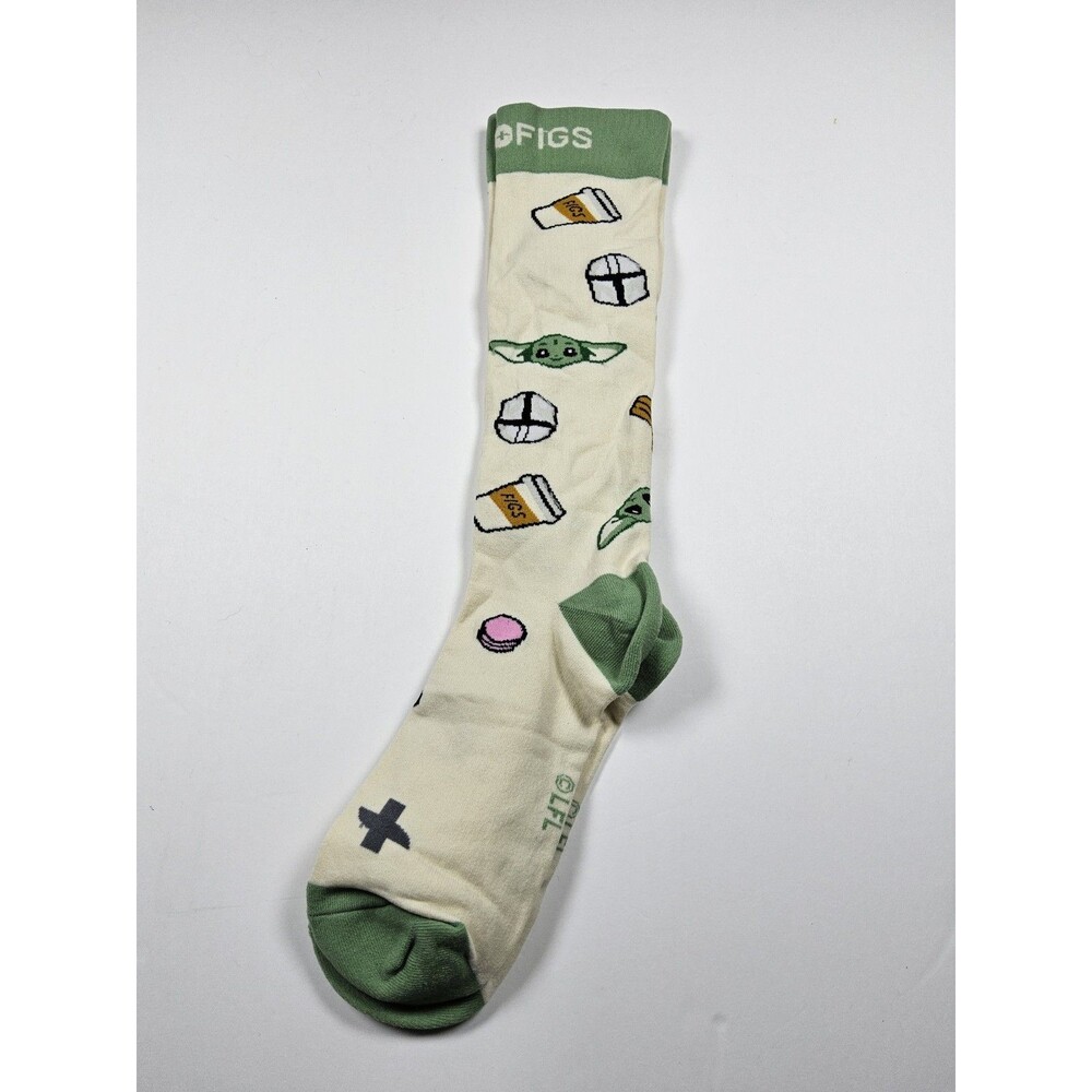 FIGS Compression Star Wars Mandalorian Grogu Baby Yoda The Way Socks Size S